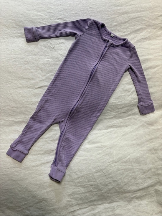 Mori Other - Baby Mori Ribbed Snug Fit Pajamas / Footie in Lilac